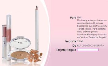 elf España tarjeta regalo
