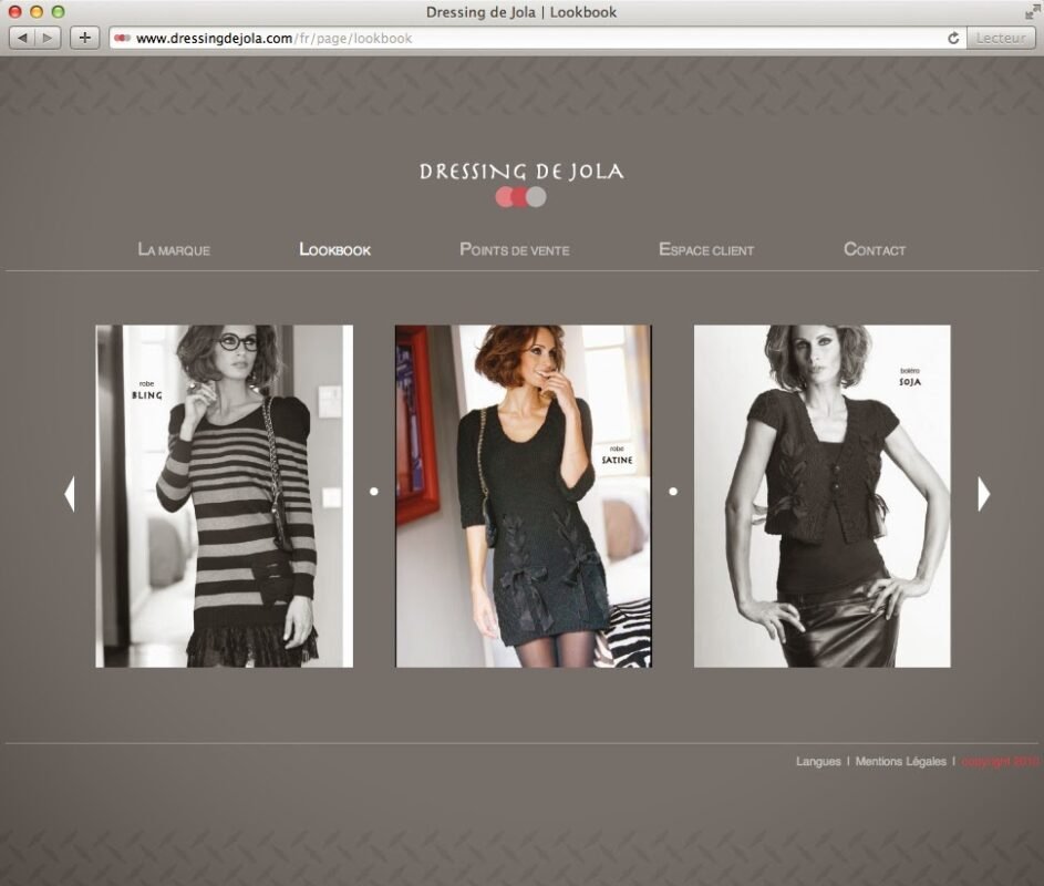 firma de ropa moderna Dressing de Jola