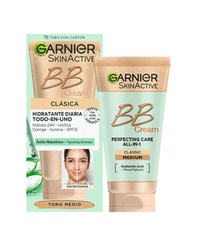 bb cream de garnier textura y acabado en la piel
