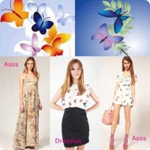 vestidos de mariposas