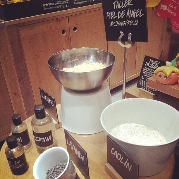 piel de ángel de lush Taller en Lush