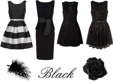 vestidos para las fiestas en negro