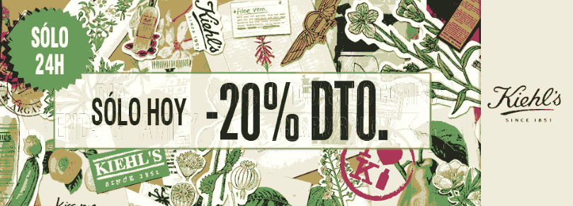 Friends & Family Kiehl´s oferta del 20% de descuento en Kiehl´s