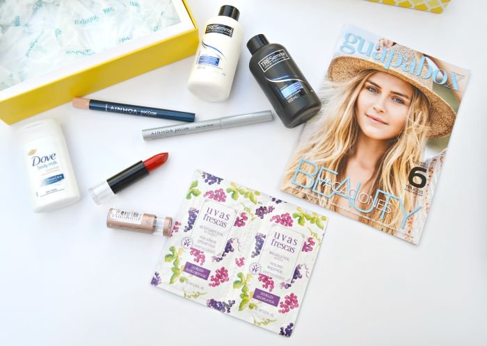productos de la caja de belleza guapabox agosto Caja de belleza Guapabox agosto 2015