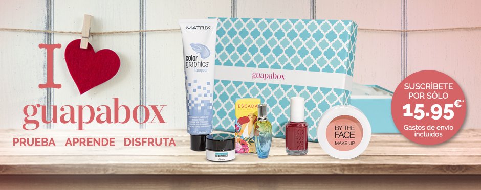 Guapabox contenido de la caja Guapabox de febrero
