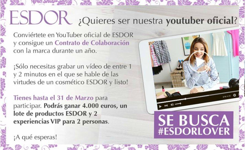 Casting se buscan #ESDORlover buscan el YouTuber oficial de Esdor
