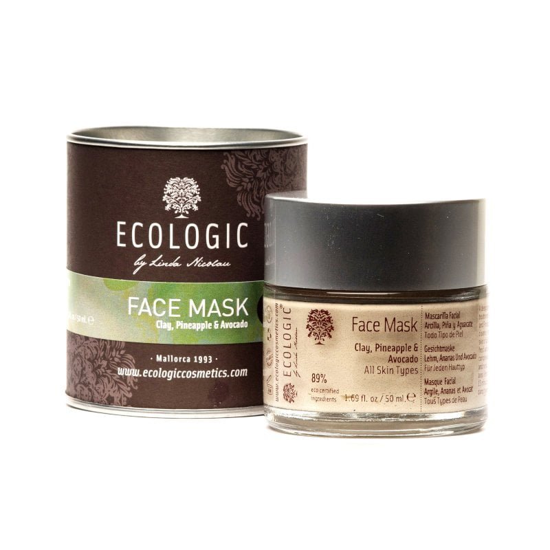 Mascarilla de aguacate, arcilla y piña de Ecologic 1 mascarilla de aguacate, arcilla y piña de Ecologic Cosmetics by Linda Nicolau