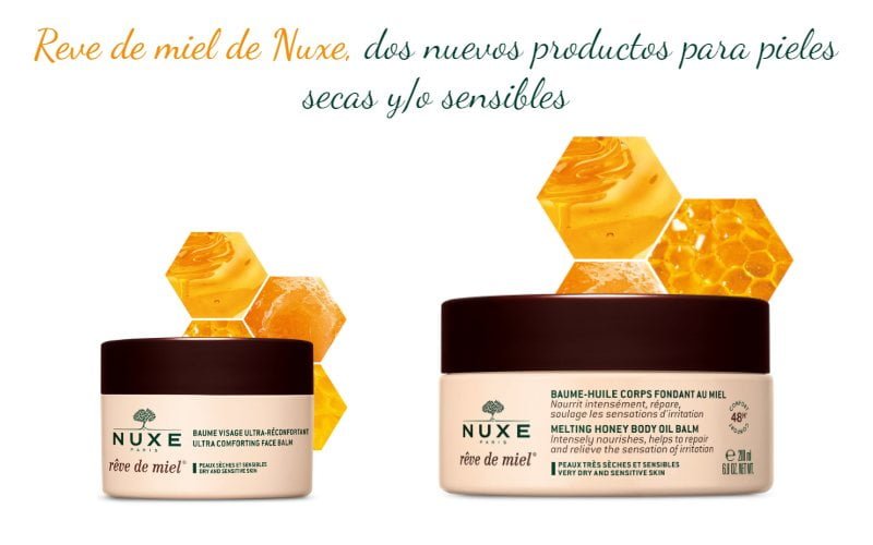 nuxe dos nuevos productos para piel seca o sensible