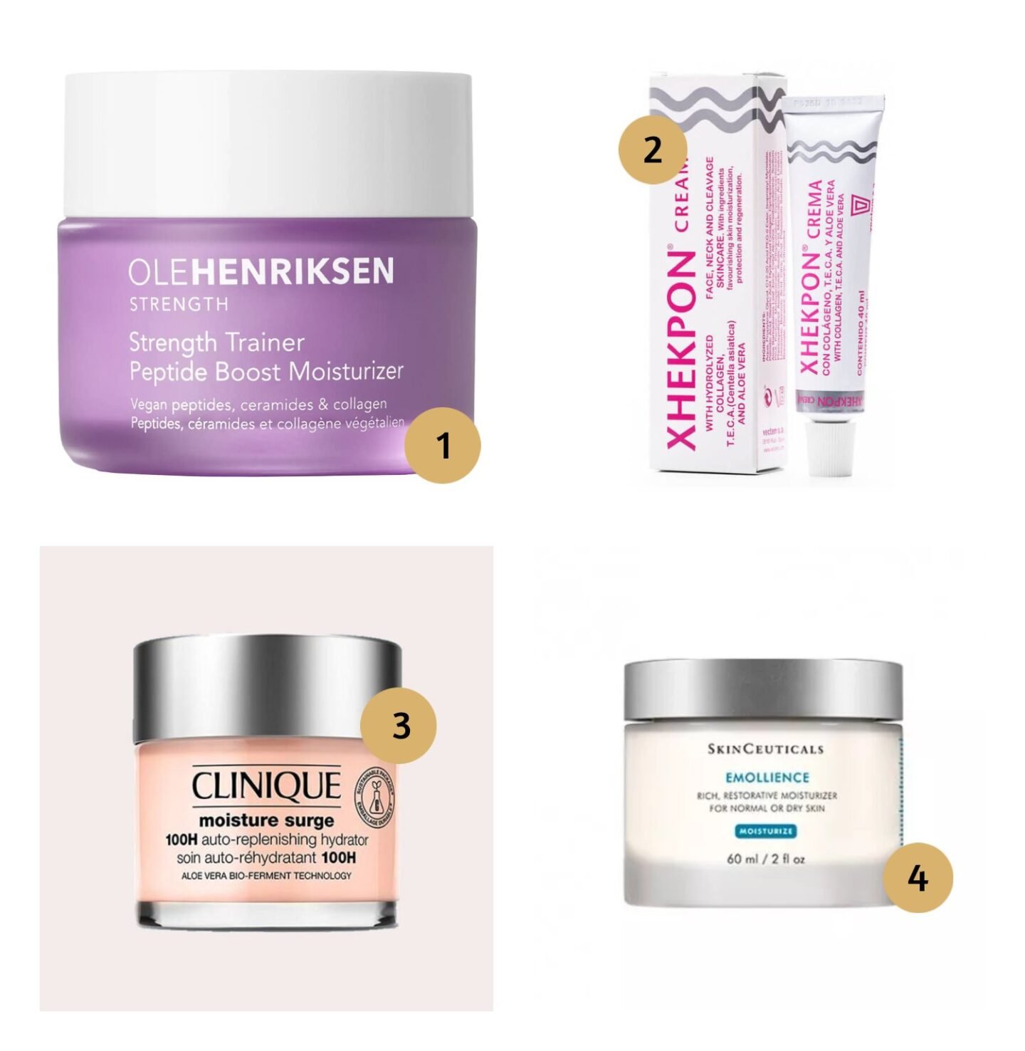 Los mejores ingredientes cosméticos para una piel sana 3 cosméticos con colágeno