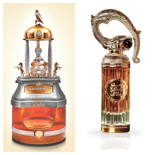 envases más llamativos de perfumes árabes