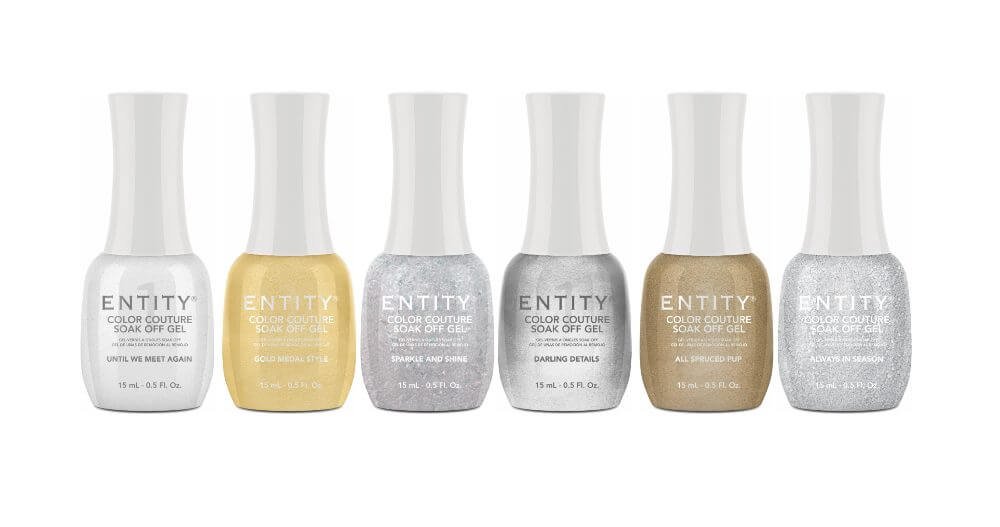 Esmaltes champagne y plateados de Entity